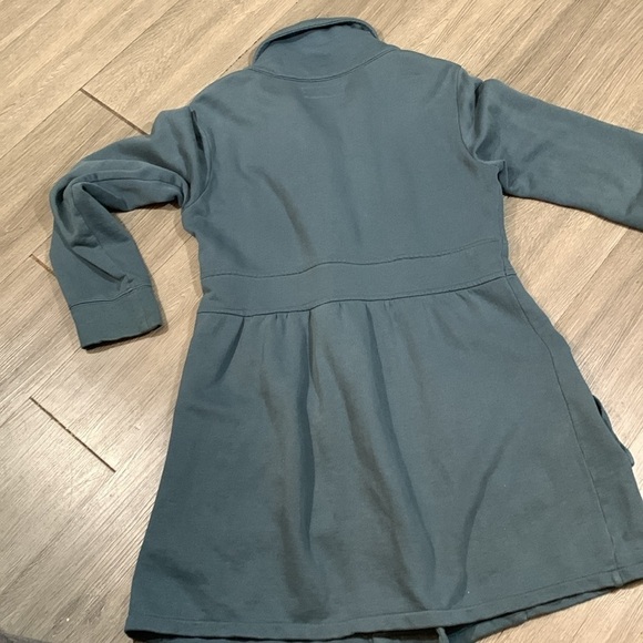 Prana Teal Blu/Green 100% cotton French Terry Long Sleeve Jacket size S - Picture 8 of 11